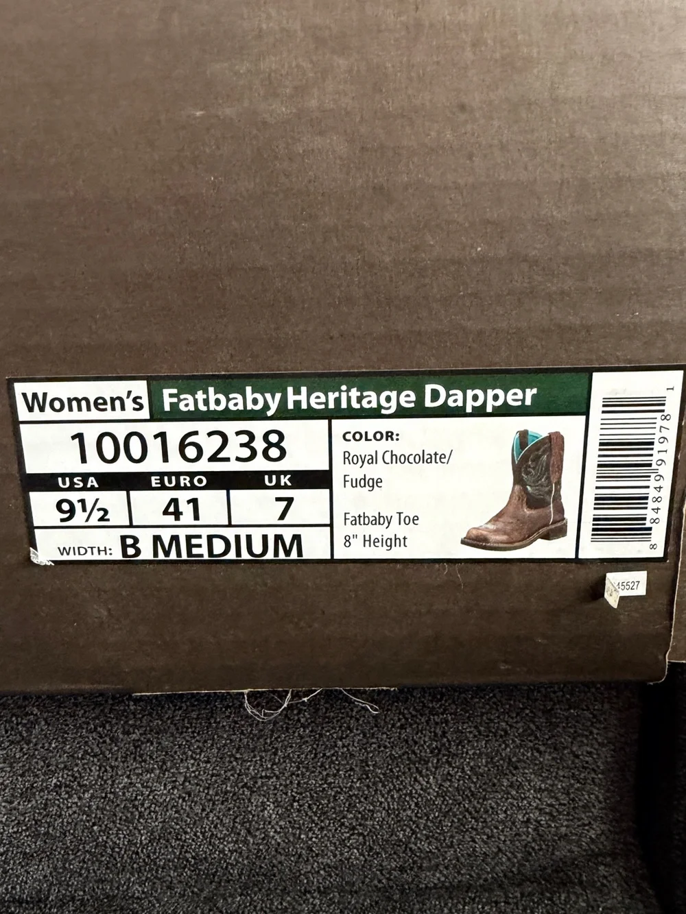 Ariat fatbaby heritage
